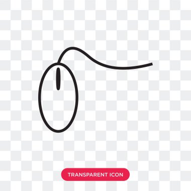 Saydam arka plan üzerinde fare logo izole fare vektör simgesi