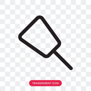 Saydam arka plan üzerinde itme pi izole PIN vektör simgesi itmek