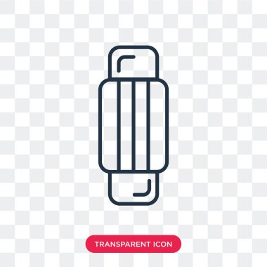 Saydam arka plan üzerinde silgi logo tasarımı izole silgi vektör simgesi