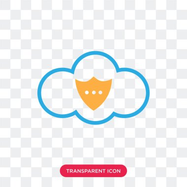 Saydam arka plan üzerinde kalkan lo izole kalkan vektör simgesi