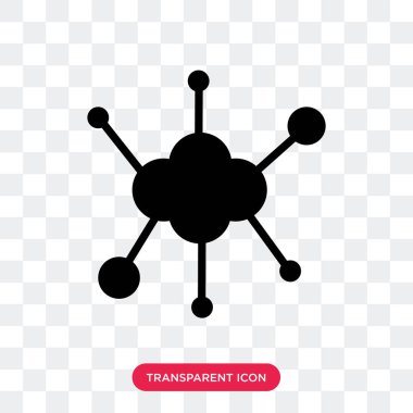 Yapay zeka vektör simgesi üzerinde saydam arka izole