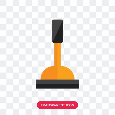 Saydam arka plan üzerinde Joystic izole joystick vektör simgesi