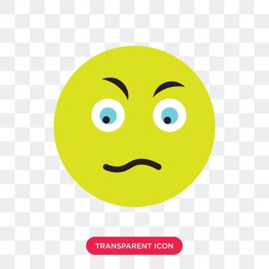 Saydam arka plan üzerinde üzgün logo des izole üzgün vektör simgesi