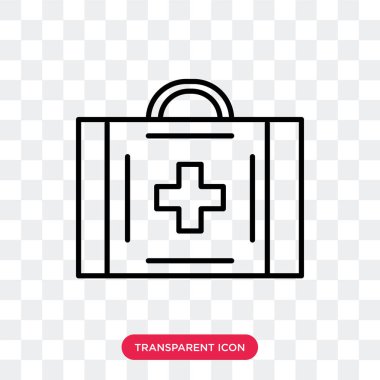 Saydam arka plan üzerinde tıp logo tasarımı izole tıp vektör simgesi