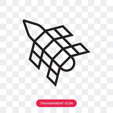 Saydam arka plan üzerinde Satell izole uydu vektör simgesi