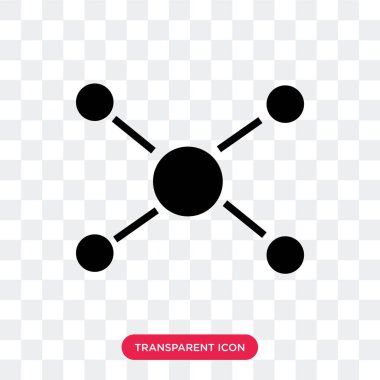 kimyasal bileşik vektör simgesi üzerinde şeffaf backgro izole