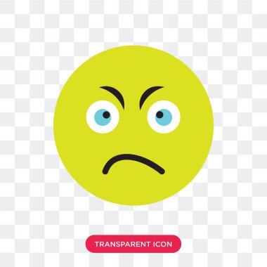 Saydam arka plan üzerinde kızgın logo izole kızgın vektör simgesi