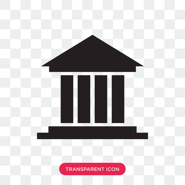 Public Museum vector icon isolated on transparent background, Pu