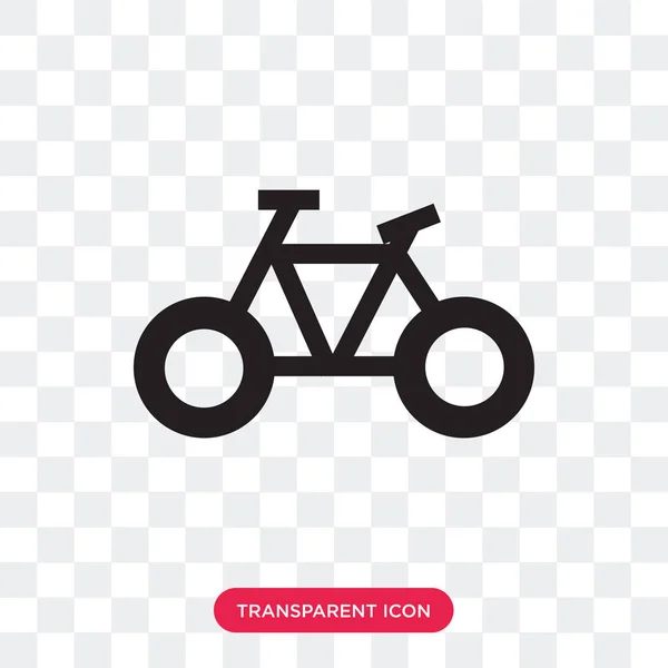 Велосипед вектор значок дороги ізольовані на прозорим фоном, бик — стоковий вектор