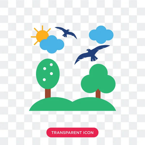 Lake vector icon isolated on transparent background, Lake logo d