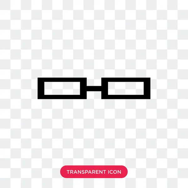 Half frame eyeglasses vector icon isolated on transparent backgr — Stock Vector