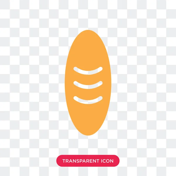 Brood vector pictogram geïsoleerd op transparante achtergrond, brood logo — Stockvector