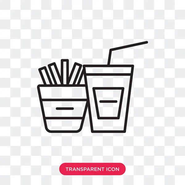 Snack-Vektorsymbol isoliert auf transparentem Hintergrund, Snack-Logo-Design — Stockvektor