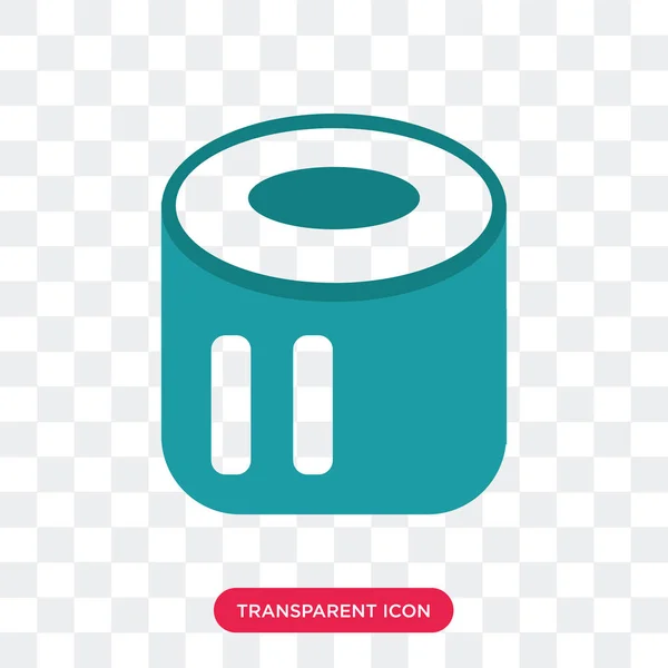 Toilettenpapier-Vektor-Symbol isoliert auf transparentem Hintergrund, toi — Stockvektor