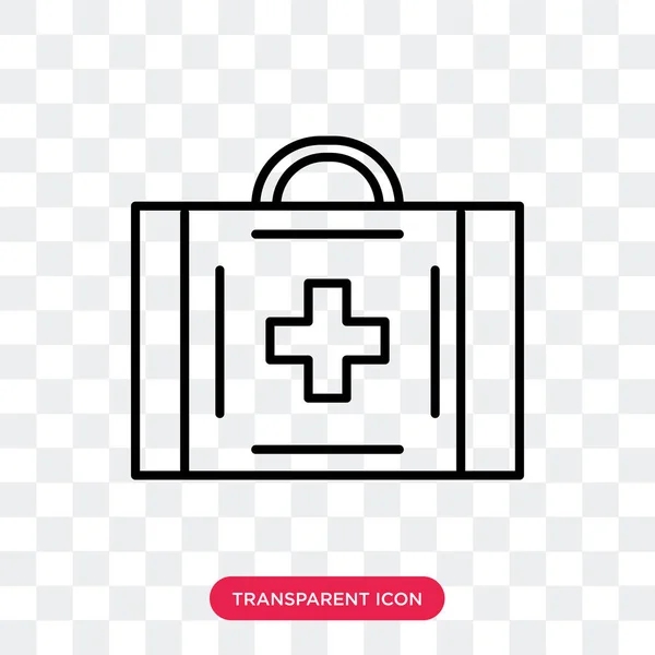 Icona vettoriale della medicina isolata su sfondo trasparente, disegno del logo della medicina — Vettoriale Stock