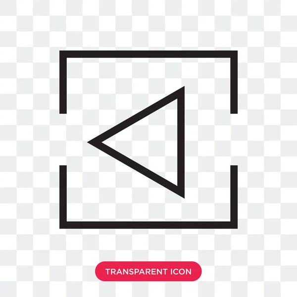 Icône vectorielle droite isolée sur fond transparent, Logo droit — Image vectorielle