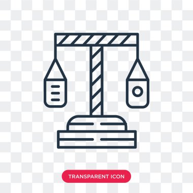 Saydam arka plan üzerinde karşılaştırma logo tasarımı izole karşılaştırma vektör simgesi