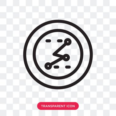 Saydam arka plan üzerinde hat izole çizgi grafik vektör simgesi 