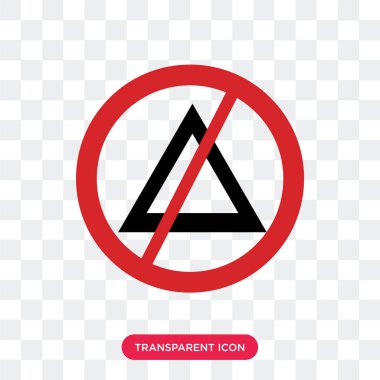 Saydam arka plan üzerinde Hayır izole beyazlatma vektör simge 