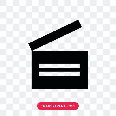 Saydam arka plan üzerinde CIA izole Klaket vektör simgesi