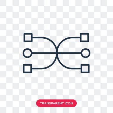  şeffaf arka plan, logo tasarımı izole vektör simgesi