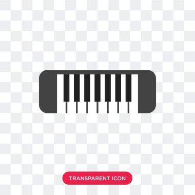 Saydam arka plan üzerinde Keyboar izole klavye vektör simgesi