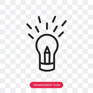 Saydam arka plan üzerinde Creat izole yaratıcılık vektör simgesi