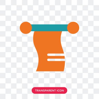 Saydam arka plan üzerinde havlu logo izole havlu vektör simgesi