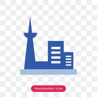 Saydam arka plan üzerinde Toronto izole Toronto vektör simgesi 