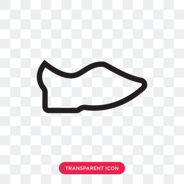 Saydam arka plan üzerinde takunya logosu d izole vektör simge yapışmasına neden olabilir