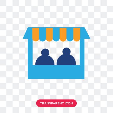 Saydam arka plan üzerinde mağaza logo izole mağaza vektör simgesi