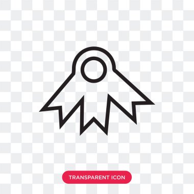 saydam arka plan üzerinde izole kazanan ödül vektör simge, kazanmak