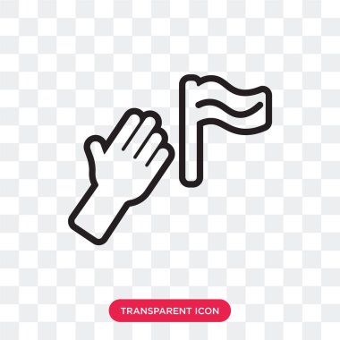 Saydam arka plan üzerinde protesto izole protesto vektör simgesi 