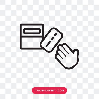 Saydam arka plan üzerinde oy lo izole oy vektör simgesi