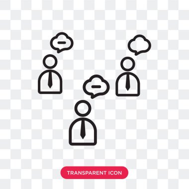 Saydam arka plan üzerinde Teamwor izole ekip çalışması vektör simgesi