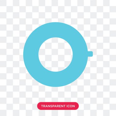 Saydam arka plan üzerinde Rubb izole kauçuk halka vektör simgesi