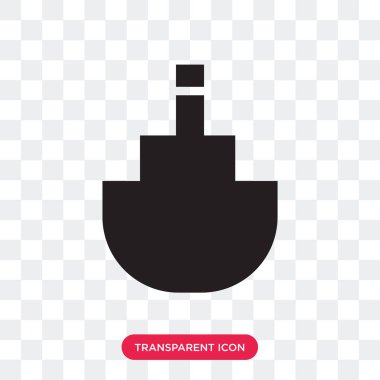 Zarif şekli vektör simgesi üzerinde saydam arka izole şişe