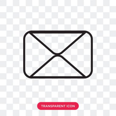 Saydam arka plan üzerinde ileti izole ileti vektör simgesi 