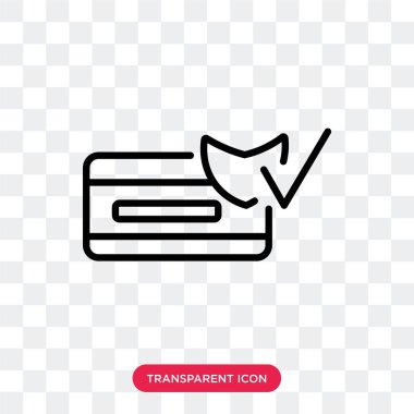 Saydam arka plan üzerinde CIT araba izole CIT kartı vektör simgesi