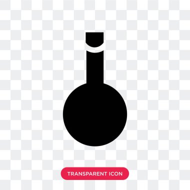 Tırnak cilası şişe vektör simgesi üzerinde şeffaf adam izole