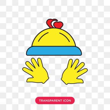 Saydam arka plan üzerinde tepsi logosu d izole tepsi vektör simgesi