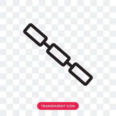 Saydam arka plan üzerinde Link logo d izole bağlantı vektör simgesi