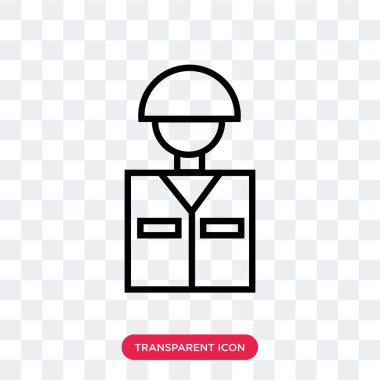 Saydam arka plan üzerinde eğitmen izole eğitmen vektör simgesi 