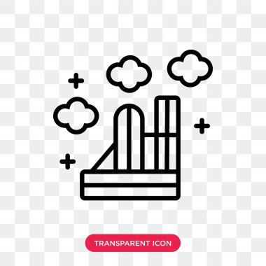 Saydam arka plan üzerinde Ro izole roket fırlatma vektör simgesi