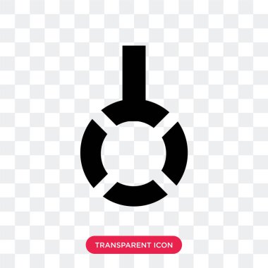 Saydam arka plan üzerinde darağacı izole darağacı vektör simgesi 