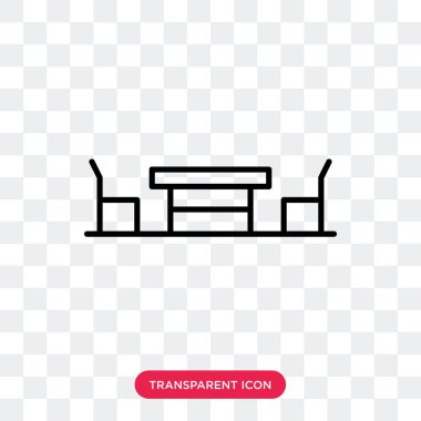 Saydam arka plan üzerinde tablo logo tasarımı izole tablo vektör simgesi