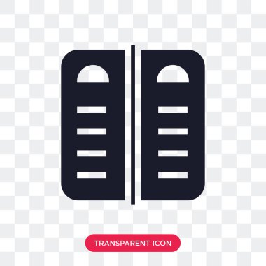 saydam arka plan üzerinde menü logo d izole menü vektör simgesi