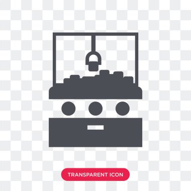 Saydam arka plan üzerinde kanca logosu d izole vektör simge kanca