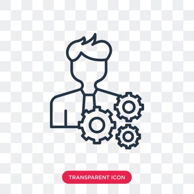 Saydam arka plan üzerinde iş logo tasarımı izole iş vektör simgesi