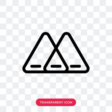 Saydam arka plan üzerinde peçete lo izole peçete vektör simgesi